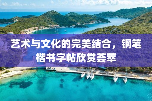 艺术与文化的完美结合，钢笔楷书字帖欣赏荟萃