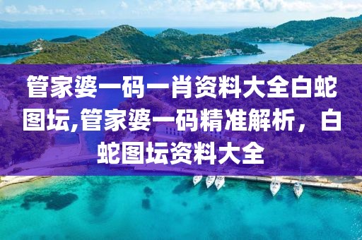 管家婆一码一肖资料大全白蛇图坛,管家婆一码精准解析，白蛇图坛资料大全