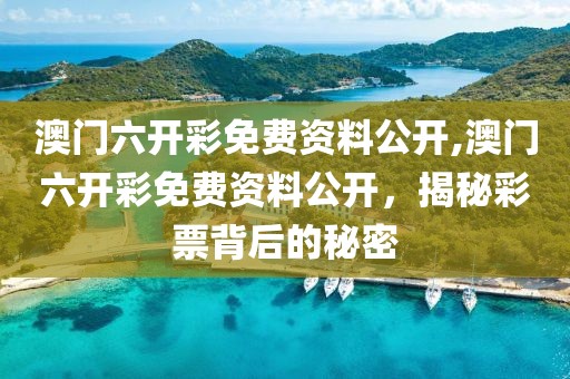 澳门六开彩免费资料公开,澳门六开彩免费资料公开，揭秘彩票背后的秘密
