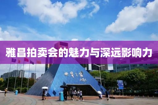 雅昌拍卖会的魅力与深远影响力