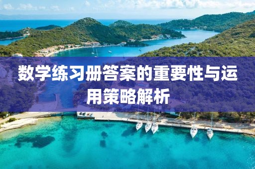 数学练习册答案的重要性与运用策略解析