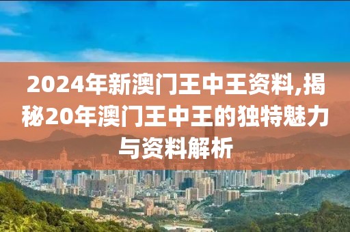 2024年新澳门王中王资料,揭秘20年澳门王中王的独特魅力与资料解析