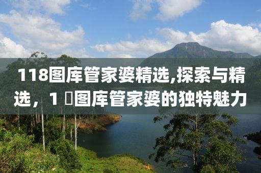 118图库管家婆精选,探索与精选，1 ​图库管家婆的独特魅力