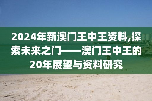 2024年新澳门王中王资料,探索未来之门——澳门王中王的20年展望与资料研究