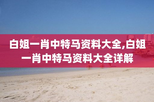 白姐一肖中特马资料大全,白姐一肖中特马资料大全详解