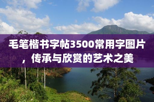 毛笔楷书字帖3500常用字图片，传承与欣赏的艺术之美