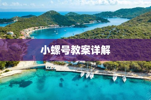 小螺号教案详解