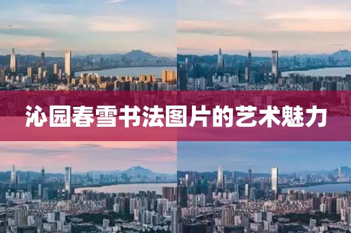 沁园春雪书法图片的艺术魅力