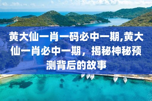 黄大仙一肖一码必中一期,黄大仙一肖必中一期，揭秘神秘预测背后的故事