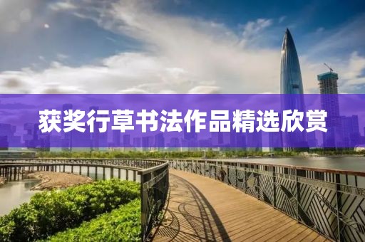 获奖行草书法作品精选欣赏