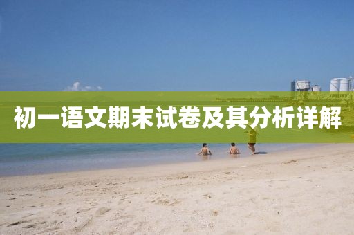初一语文期末试卷及其分析详解