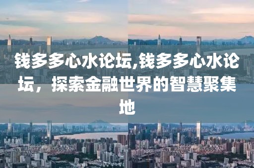 钱多多心水论坛