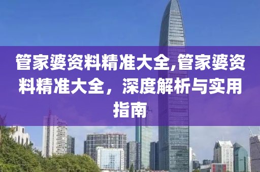 管家婆资料精准大全,管家婆资料精准大全，深度解析与实用指南
