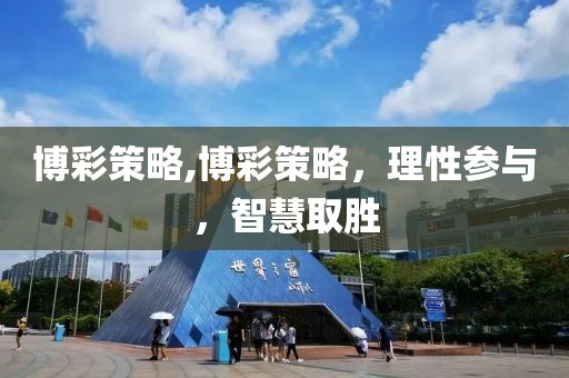 博彩策略,博彩策略，理性参与，智慧取胜