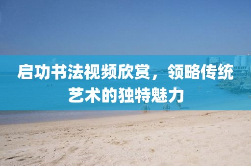 启功书法视频欣赏，领略传统艺术的独特魅力