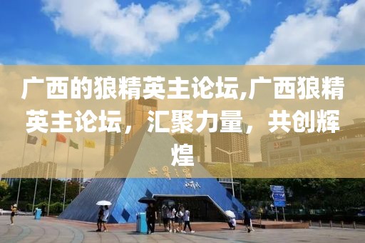 广西的狼精英主论坛,广西狼精英主论坛，汇聚力量，共创辉煌