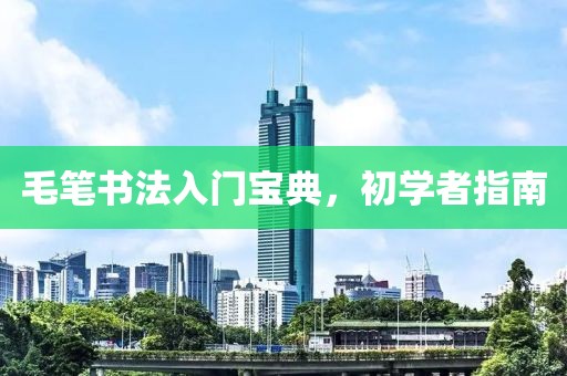 毛笔书法入门宝典，初学者指南