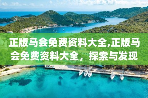 正版马会免费资料大全,正版马会免费资料大全，探索与发现