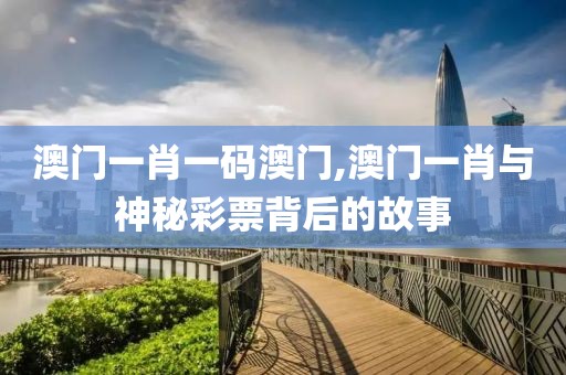 澳门一肖一码澳门,澳门一肖与神秘彩票背后的故事