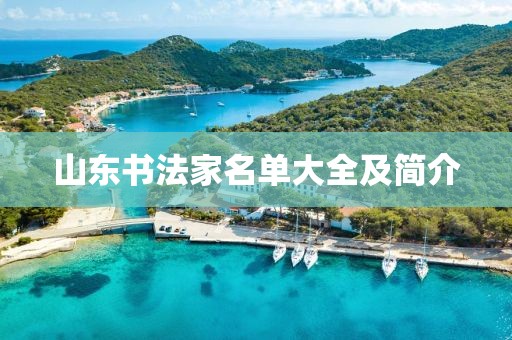 山东书法家名单大全及简介