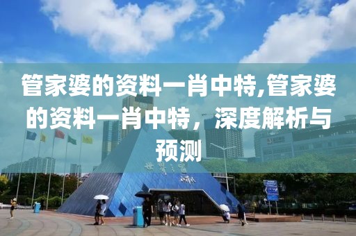 管家婆的资料一肖中特,管家婆的资料一肖中特，深度解析与预测