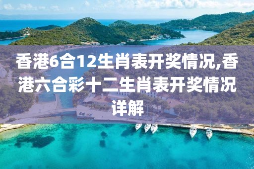 香港6合12生肖表开奖情况,香港六合彩十二生肖表开奖情况详解