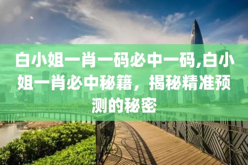白小姐一肖一码必中一码,白小姐一肖必中秘籍，揭秘精准预测的秘密