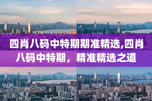 四肖八码中特期期准精选,四肖八码中特期，精准精选之道