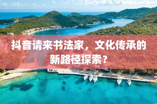 抖音请来书法家，文化传承的新路径探索？