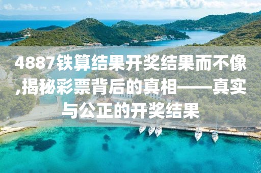 4887铁算结果开奖结果而不像,揭秘彩票背后的真相——真实与公正的开奖结果