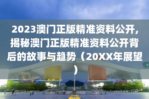 2023澳门正版精准资料公开,揭秘澳门正版精准资料公开背后的故事与趋势（20XX年展望）