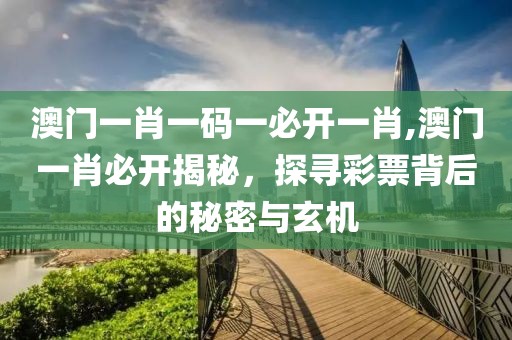 澳门一肖一码一必开一肖,澳门一肖必开揭秘，探寻彩票背后的秘密与玄机