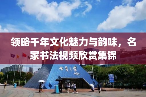 领略千年文化魅力与韵味，名家书法视频欣赏集锦