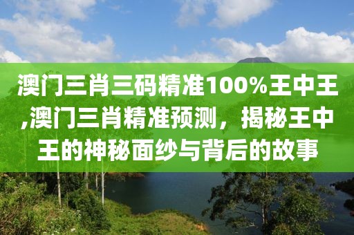 澳门三肖三码精准100%王中王,澳门三肖精准预测，揭秘王中王的神秘面纱与背后的故事