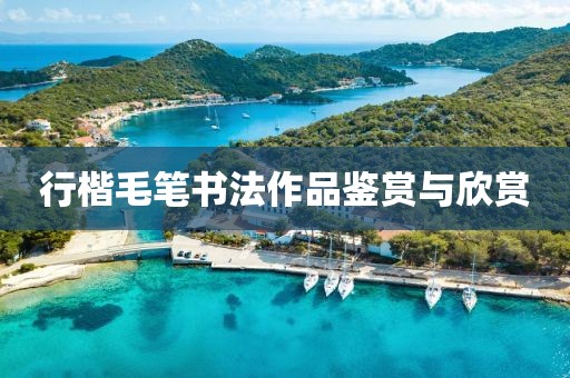 行楷毛笔书法作品鉴赏与欣赏