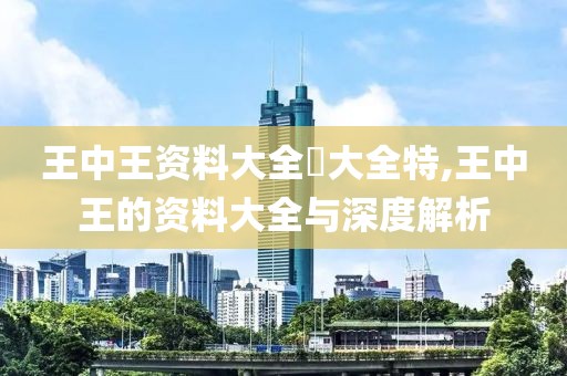 王中王资料大全枓大全特,王中王的资料大全与深度解析