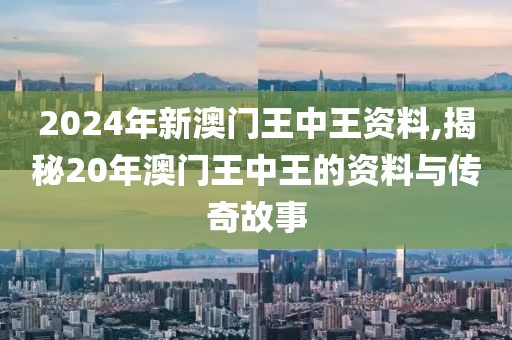 2024年新澳门王中王资料,揭秘20年澳门王中王的资料与传奇故事