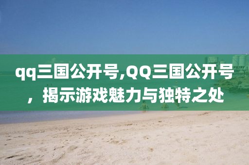 qq三国公开号,QQ三国公开号，揭示游戏魅力与独特之处