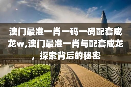 澳门最准一肖一码一码配套成龙w,澳门最准一肖与配套成龙，探索背后的秘密