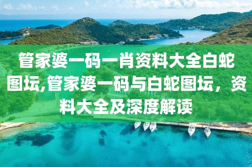 管家婆一码一肖资料大全白蛇图坛,管家婆一码与白蛇图坛，资料大全及深度解读