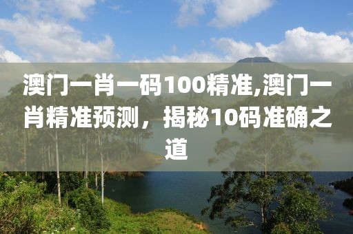 澳门一肖一码100精准,澳门一肖精准预测，揭秘10码准确之道