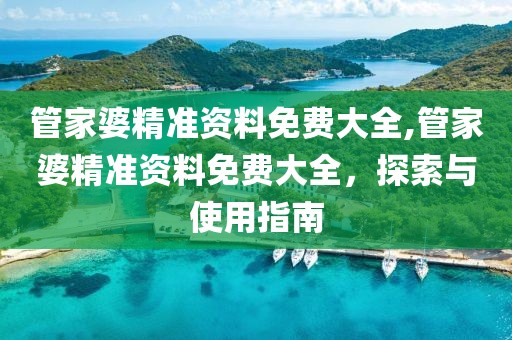 管家婆精准资料免费大全,管家婆精准资料免费大全，探索与使用指南