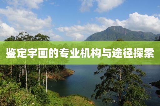 鉴定字画的专业机构与途径探索