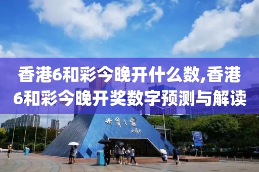 香港6和彩今晚开什么数,香港6和彩今晚开奖数字预测与解读