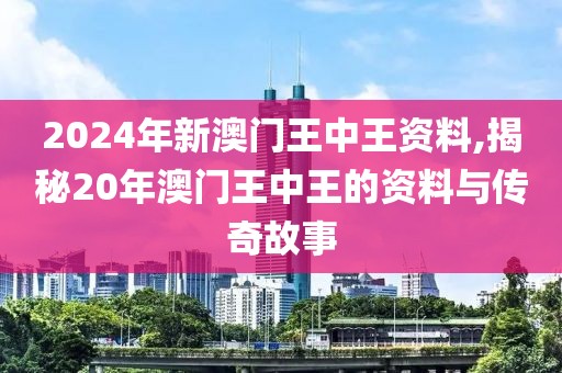 2024年新澳门王中王资料,揭秘20年澳门王中王的资料与传奇故事