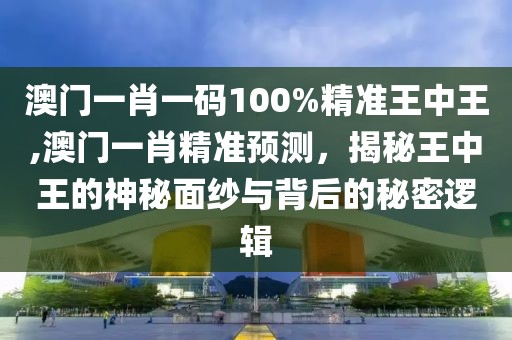澳门一肖一码100%精准王中王,澳门一肖精准预测，揭秘王中王的神秘面纱与背后的秘密逻辑