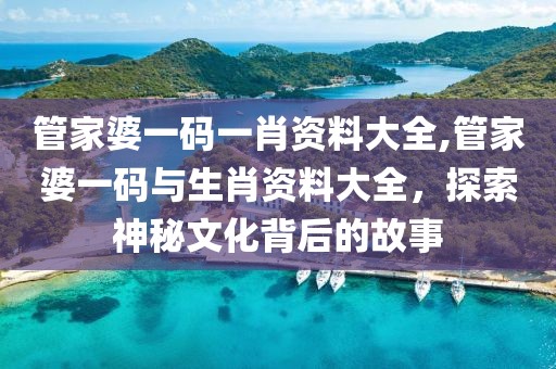 管家婆一码一肖资料大全,管家婆一码与生肖资料大全，探索神秘文化背后的故事