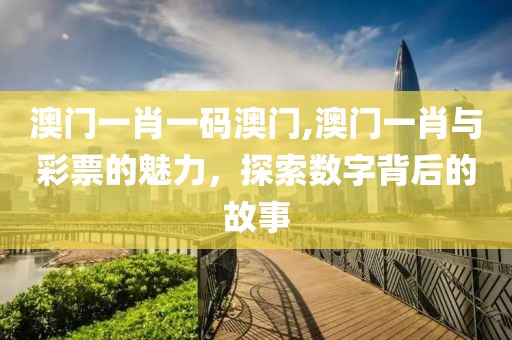 澳门一肖一码澳门,澳门一肖与彩票的魅力，探索数字背后的故事