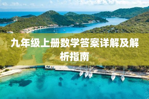 九年级上册数学答案详解及解析指南