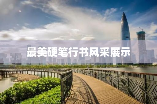 最美硬笔行书风采展示